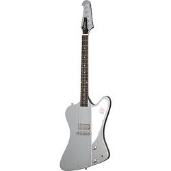 Foto van Epiphone 1963 firebird i silver mist elektrische gitaar met hard case