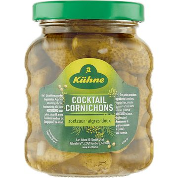 Foto van Kuhne cocktail cornichons zoetzuur 110g bij jumbo