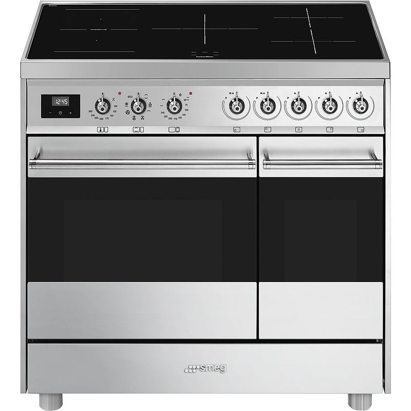 Foto van Smeg c92imx9 inductie fornuis rvs