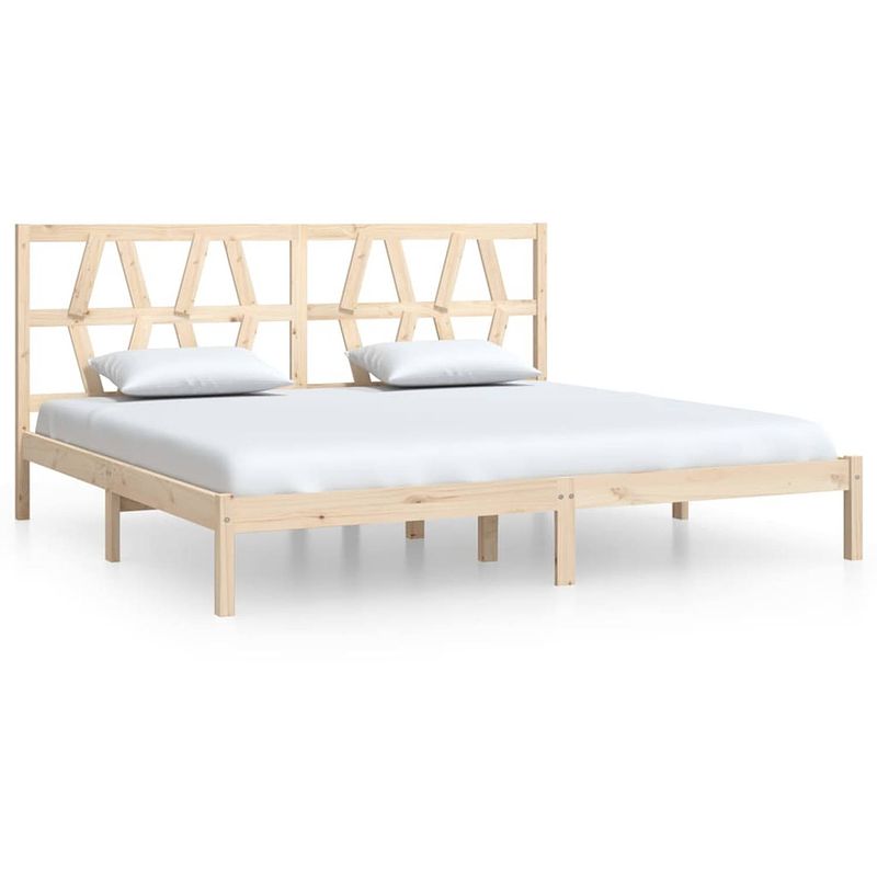 Foto van Vidaxl bedframe massief grenenhout 200x200 cm