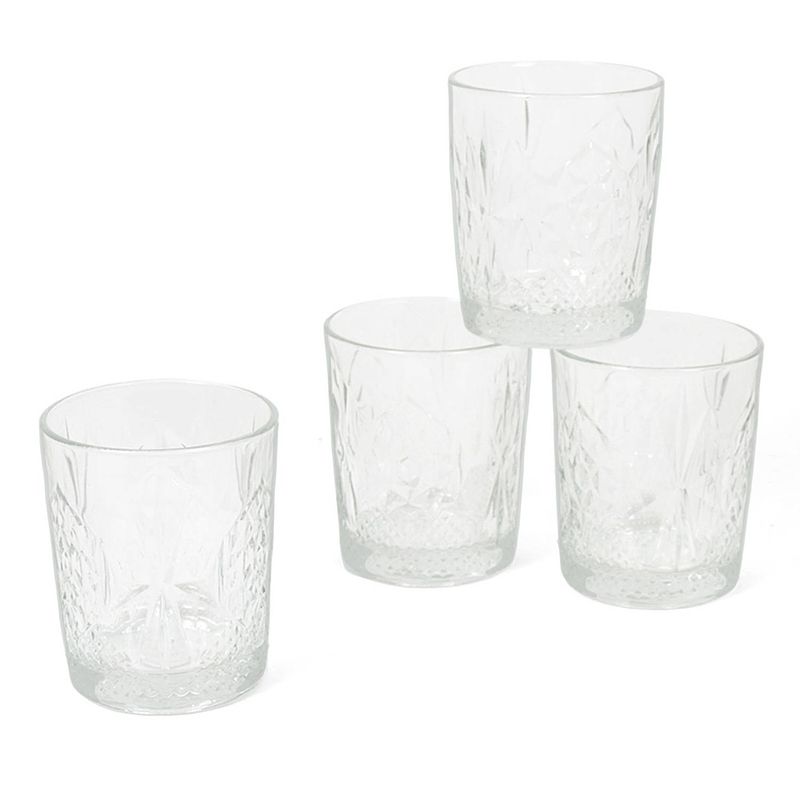 Foto van 4x stuks tumbler waterglazen/whiskyglazen 400 ml - whiskeyglazen