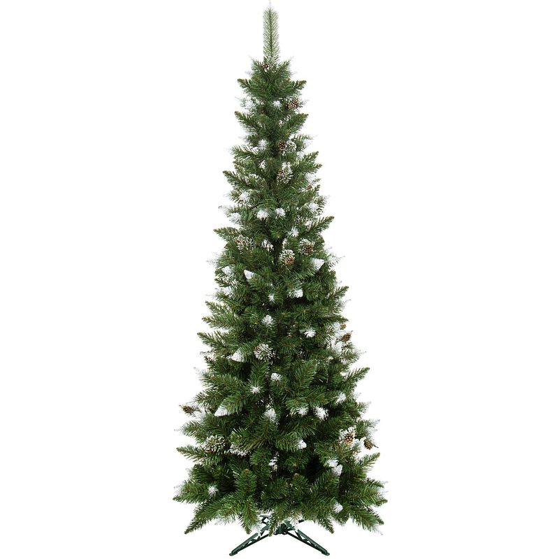 Foto van Kunstkerstboom skinny diamond pine 250 cm zonder verlichting