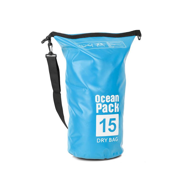 Foto van Waterdichte tas ocean pack 15l - waterproof dry bag sack - schoudertas