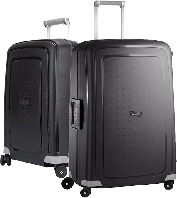 Foto van Samsonite s'cure spinner 75cm black + 55cm black kofferset