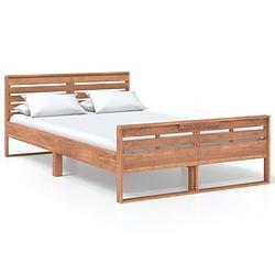 Foto van Vidaxl bedframe massief teakhout 120x200 cm