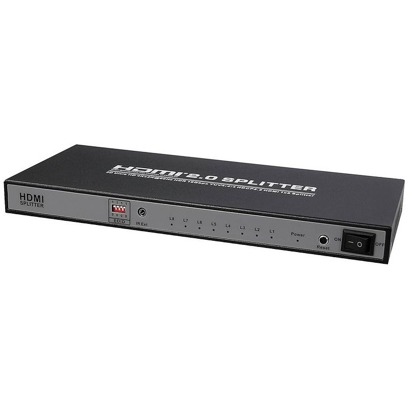 Foto van Maxtrack cs 25-8 l hdmi-splitter zwart