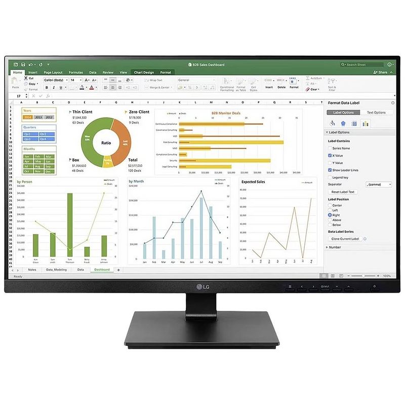 Foto van Lg electronics 24bn65yp-b.aeu led-monitor 61 cm (24 inch) energielabel e (a - g) 1920 x 1080 pixel full hd 5 ms dvi, hdmi, displayport, usb 3.2 gen 1 (usb