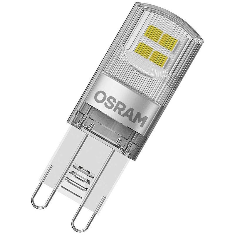 Foto van Osram 4058075758049 led-lamp energielabel f (a - g) g9 speciale vorm 1.9 w = 20 w warmwit (ø x h) 15 mm x 15 mm 5 stuk(s)