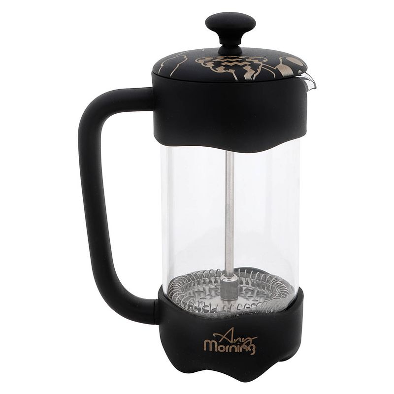 Foto van Any morning fy92 french press koffiemaker - cafetiere - 1000 ml - zwart