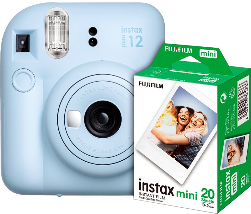 Foto van Fujifilm instax mini 12 pastel blue bundel