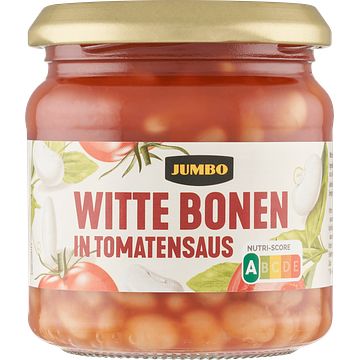 Foto van Jumbo witte bonen in tomatensaus 180g