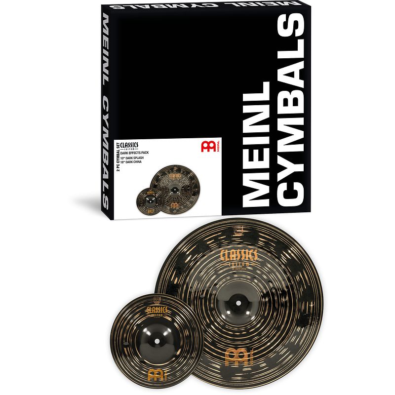 Foto van Meinl ccd-cs3 classics custom dark effects pack bekkenset 10-18