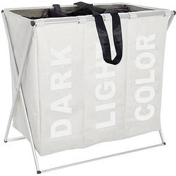 Foto van Wenko wasmand trio 130 liter polyester/aluminium beige