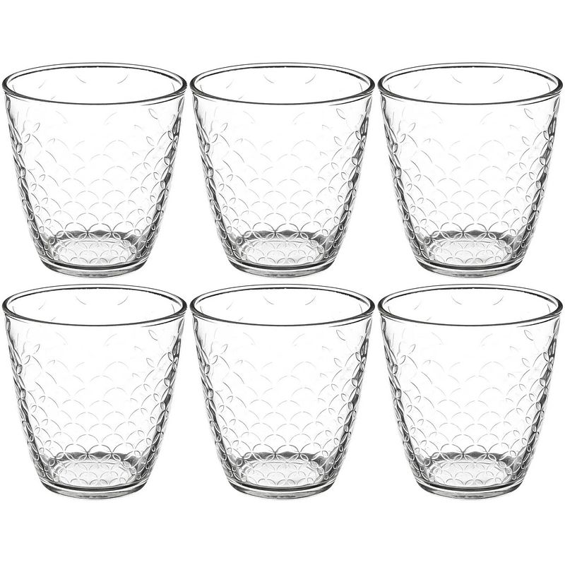 Foto van Set van 6x stuks water/sap glazen rome 250 ml van glas - drinkglazen