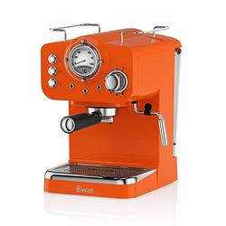 Foto van Swan retro espressomachine - gebruikt gemalen koffie en e.s.e. koffiepads - groen