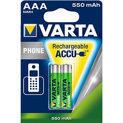 Foto van Varta phone rechargeable nimh aaa/hr03 550mah blister 2
