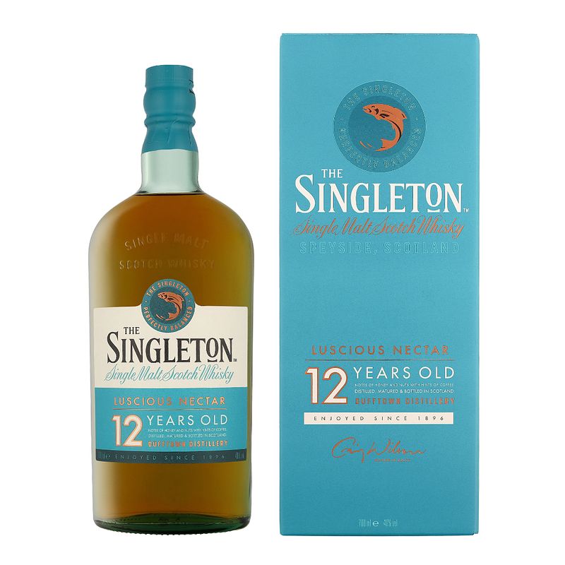 Foto van The singleton of dufftown 12 years 70cl whisky