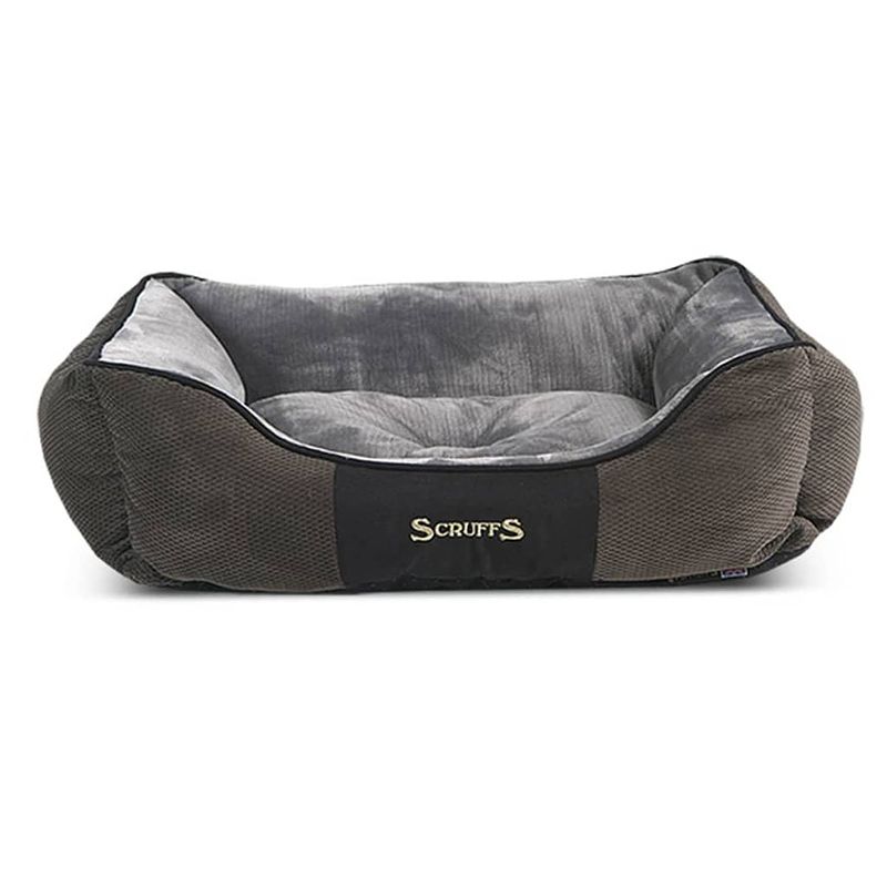 Foto van Scruffs & tramps huisdierenbed chester grijs 75x60 cm maat l 1168