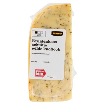 Foto van 3 voor € 6,00 | jumbo kruidenkaas met wilde knoflook 50+ ca. 105g aanbieding bij jumbo