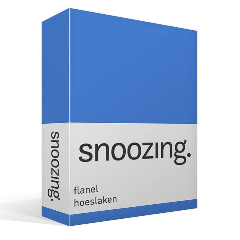 Foto van Snoozing - flanel - hoeslaken - 180x210/220 cm - meermin