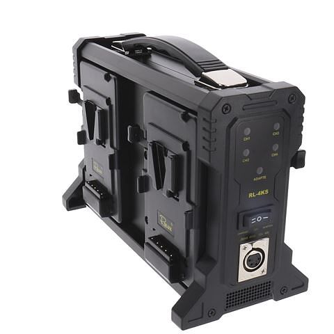 Foto van Rolux acculader rl-4ks voor 4 x v-mount accu