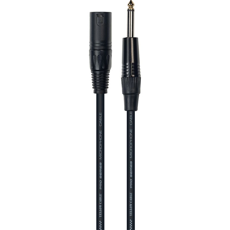 Foto van Yellow cable m03jx 6.3 mm ts jack male - xlr male, 3m