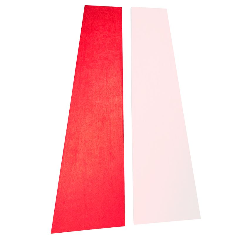 Foto van Auralex sonosuede trapezoid panel left red absorber (per stuk)