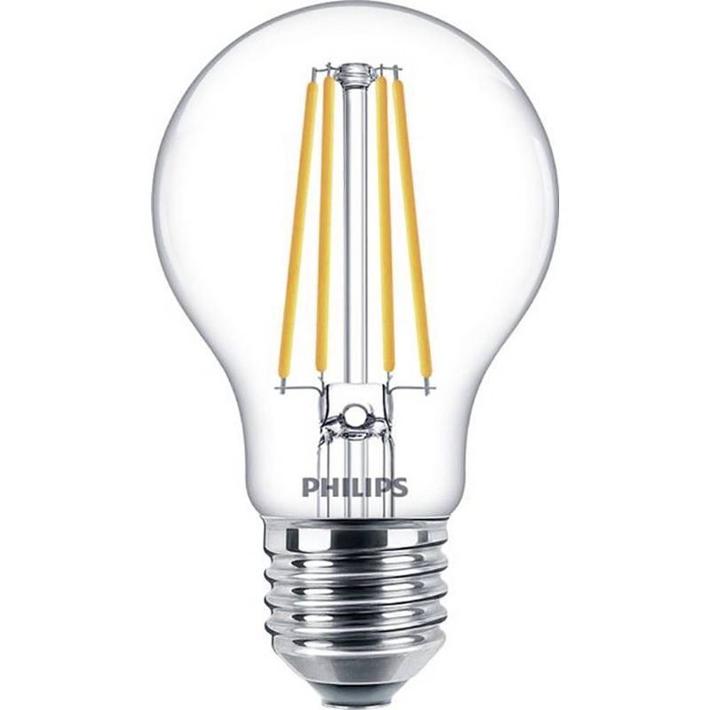 Foto van Philips lighting 34712000 led-lamp energielabel e (a - g) e27 peer 8.5 w = 75 w warmwit (ø x l) 60 mm x 104 mm 1 stuk(s)