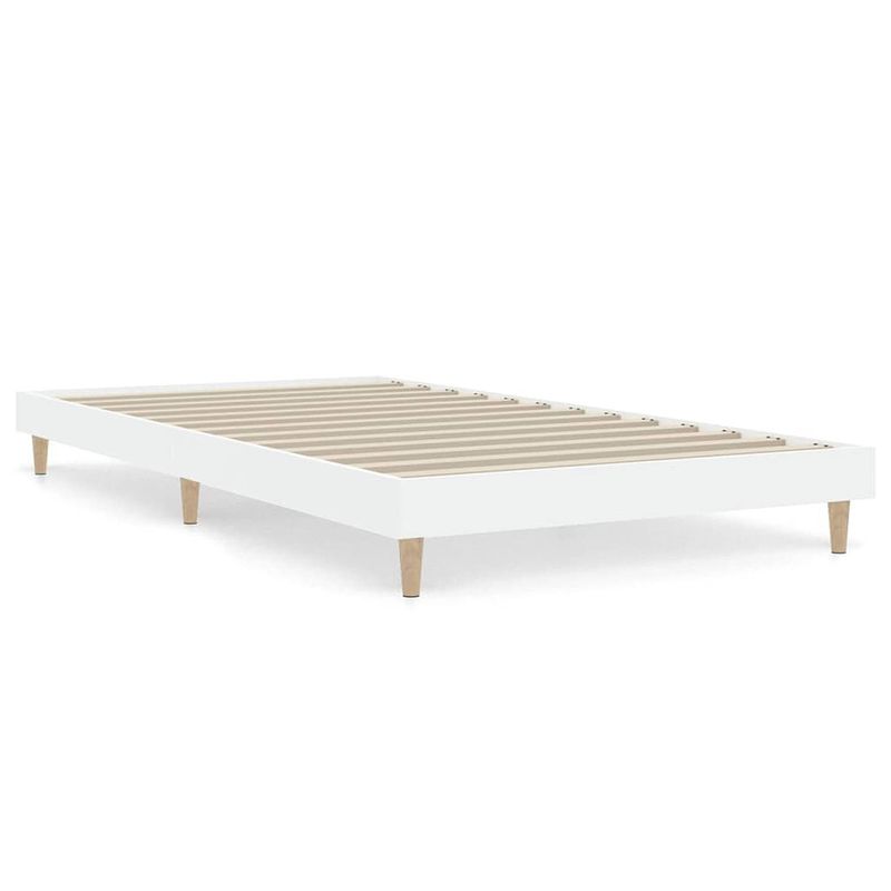 Foto van Vidaxl bedframe bewerkt hout wit 90x200 cm