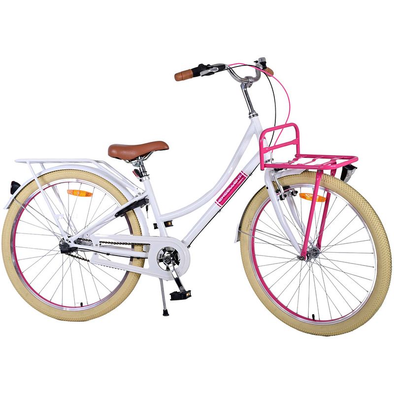 Foto van Volare excellent kinderfiets - meisjes - 26 inch - wit - 3 versnellingen