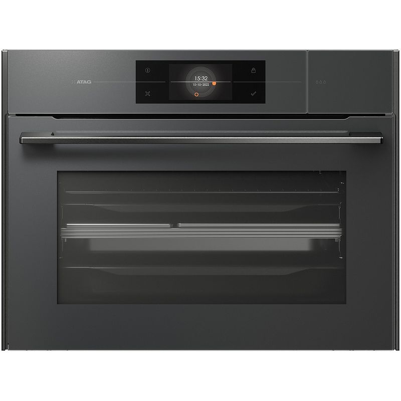 Foto van Atag cs4585m1c inbouw combi stoomoven grijs