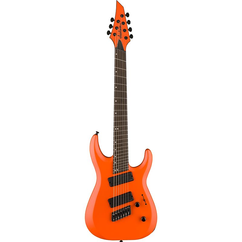 Foto van Jackson pro plus series dk modern ht7 ms eb satin orange crush elektrische gitaar met gigbag