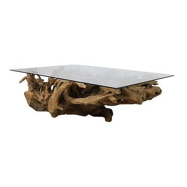 Foto van Hsm collection salontafel root - blank - 140x90x45 cm - leen bakker