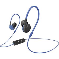 Foto van Hama active bt in ear oordopjes bluetooth sport blauw headset, volumeregeling, bestand tegen zweet