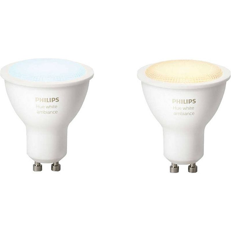 Foto van Philips hue white ambiance losse lamp gu10 duopack