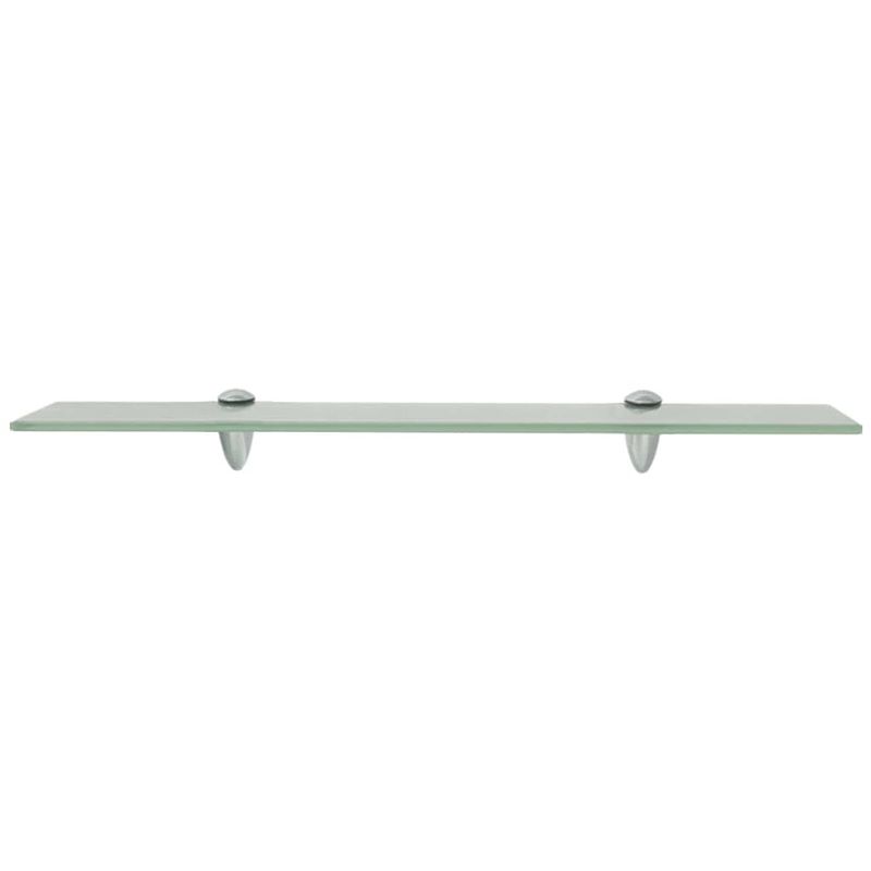 Foto van The living store zwevende plank - glazen schap 60x20 cm - matglas