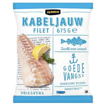 Foto van Jumbo kabeljauwfilet 675g