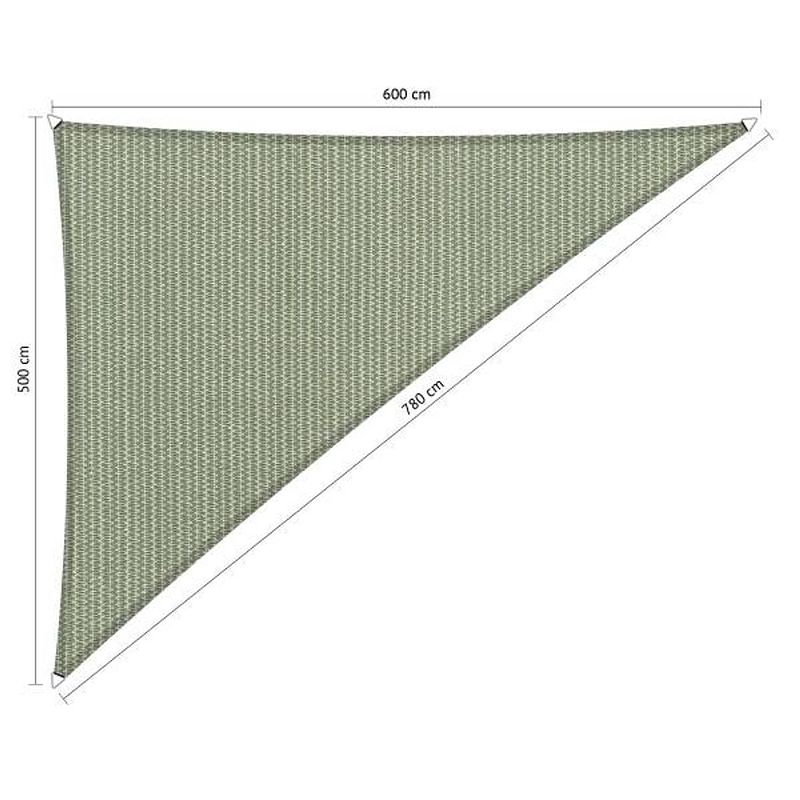 Foto van Shadow comfort driehoek 5x6x7,8m moonstone green