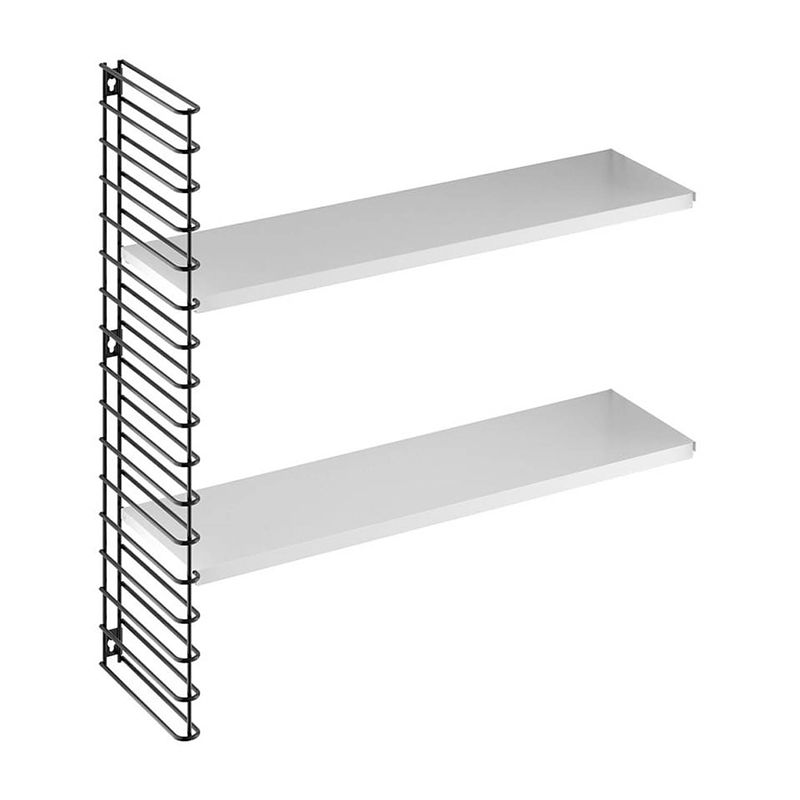 Foto van Tomado boekenrekuitbreiding - zwart frame en witte planken