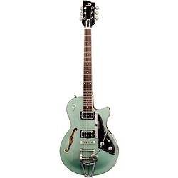 Foto van Duesenberg starplayer tv catalina harbor green semi-akoestische gitaar met koffer