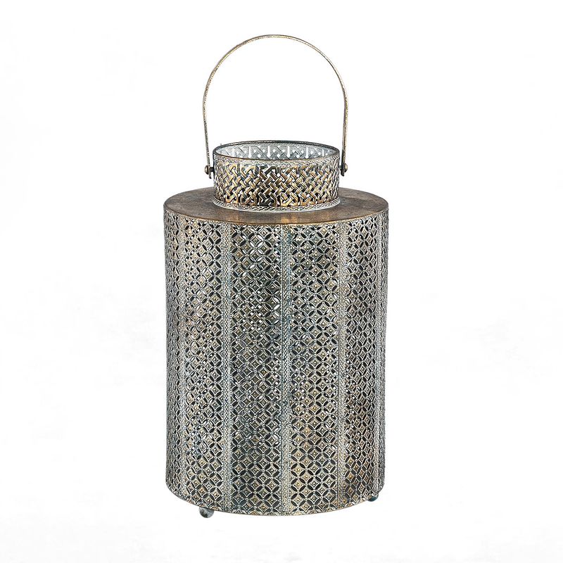 Foto van Ptmd jolyn gold iron lantern round l