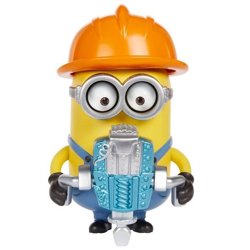 Foto van Mattel les minions deluxe dave construction 9 cm - gmf03 - collectible figure - 3 jaar en +