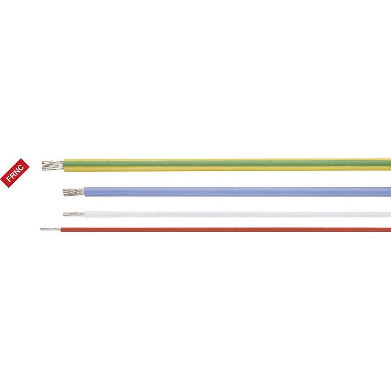 Foto van Helukabel 51294 hoge-temperatuur-draad helutherm 145 1 x 0.75 mm² geel, groen per meter