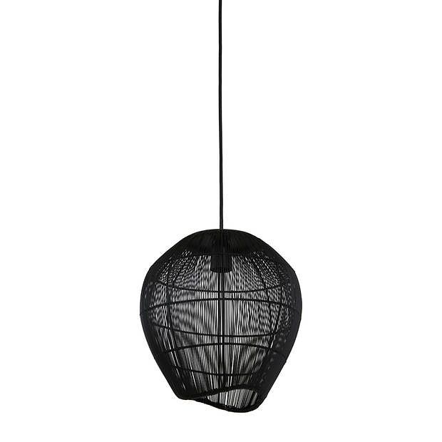 Foto van Light & living - hanglamp yumi - 28x28x30 - zwart