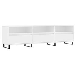 Foto van The living store tv-meubel 150x30x44.5 cm - bewerkt hout en ijzer