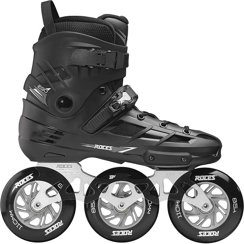 Foto van Roces inlineskates ego polypropyleen 85a zwart/zilver maat 44