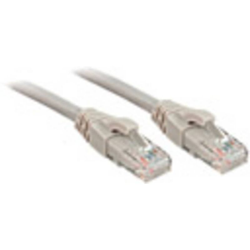 Foto van Lindy 48009 rj45 netwerkkabel, patchkabel cat 6 u/utp 20.00 m grijs 1 stuk(s)