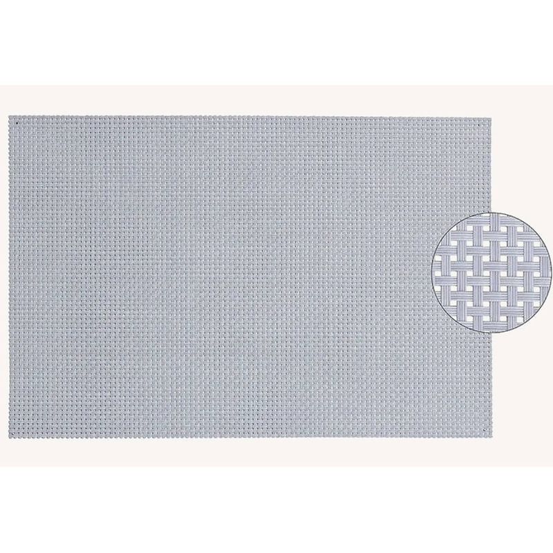 Foto van 1x rechthoekige placemats grijs/lila paars kunststof 45 x 30 cm - placemats