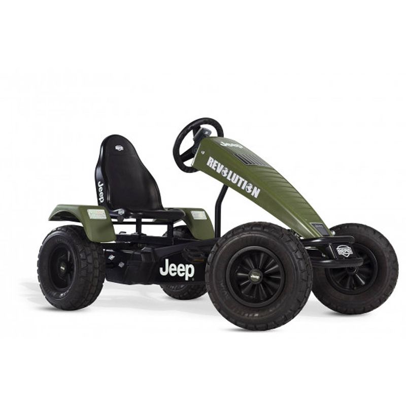 Foto van Berg skelter jeep® revolution pedal go-kart e-bfr - elektrische skelter - groen