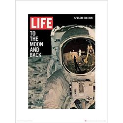 Foto van Kunstdruk time life life cover to the moon and back 30x40cm